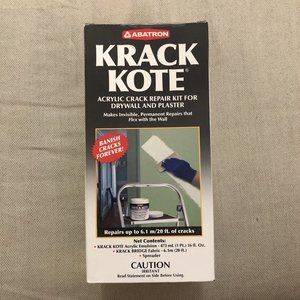 Krack Kote, Plaster & Drywall Repair Kit, 16oz New & Sealed Easy Wall Repair